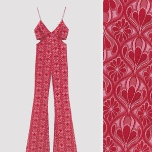 Zara Red Jumpsuit